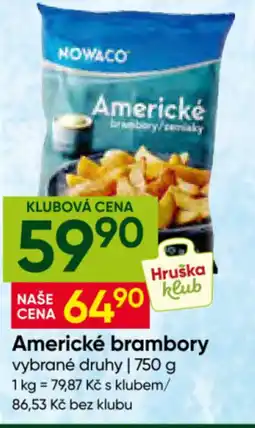 Hruška Nowaco americké brambory nabídka