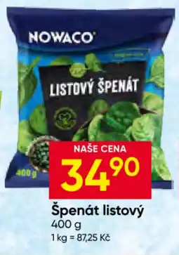 Hruška Nowaco špenát listový nabídka