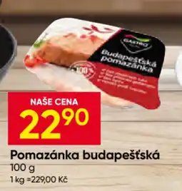 Hruška Budapešťská pomazánka nabídka