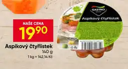 Hruška Gastro aspikový čtyřlistek nabídka