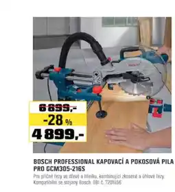 OBI Bosch professional kapovací a pokosová pila pro gcm305-216s nabídka
