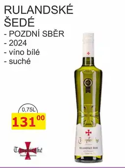 BENE Nápoje Templářské Rulandské Šedé nabídka