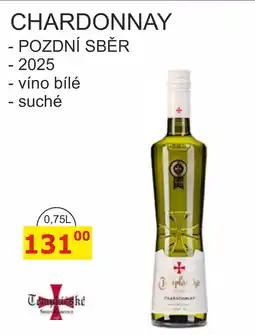 BENE Nápoje Templářské Chardonnay nabídka