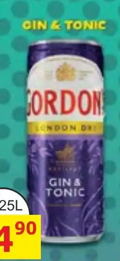 BENE Nápoje Gordon gin & tonic nabídka