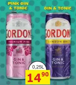BENE Nápoje Gordon gin & tonic nabídka