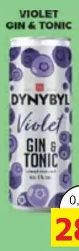 BENE Nápoje Dynybyl violet gin & tonic nabídka