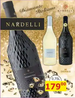 BENE Nápoje Nardelli Primitivo nabídka