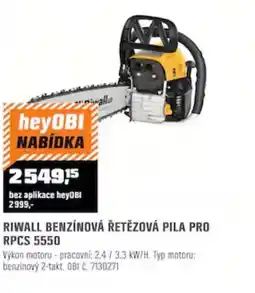 OBI Riwall benzinová řetězová pila pro rpcs 5550 nabídka