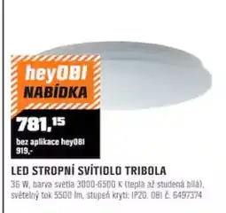 OBI heyOBI LED STROPNÍ SVÍTIDLO TRIBOLA nabídka