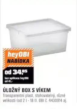 OBI heyOBI ÚLOŽNÝ BOX S VÍKEM nabídka