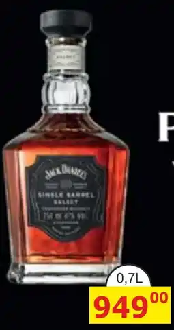 BENE Nápoje Jack Daniel's single barrel select nabídka