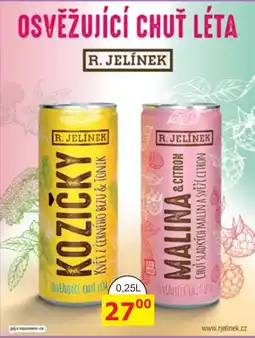 BENE Nápoje R. Jelínek kozíčky květ z černého beru & tónik nabídka