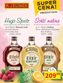 BENE Nápoje R. Jelínek Hugo Spritz nabídka