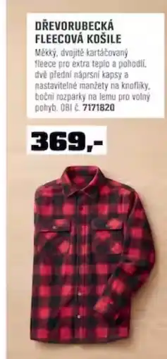 OBI Dřevorubecká fleeceová košile nabídka