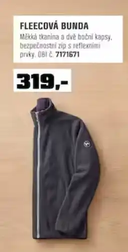 OBI Fleecová bunda nabídka