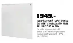 OBI Grimsey infračervený topný panel s ovládáním přes aplikaci 350 W bílý nabídka