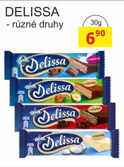 BENE Nápoje Delissa - různé druhy nabídka