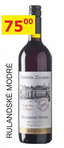 BENE Nápoje Znovín Znojmo Rulandské modré nabídka