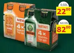 BENE Nápoje Jägermeister shots-to-go nabídka