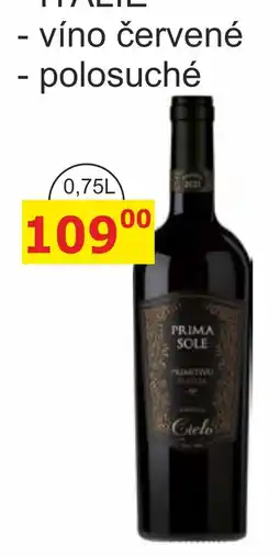 BENE Nápoje Prima Sole nabídka
