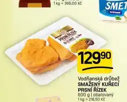Flop SMAŽENÝ KUŘECÍ PRSNÍ ŘÍZEK nabídka