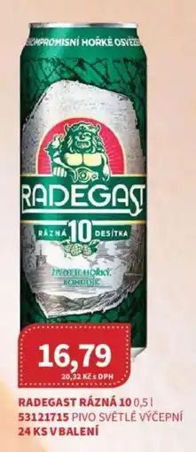 Kubík potraviny Radegast rázná 10 nabídka