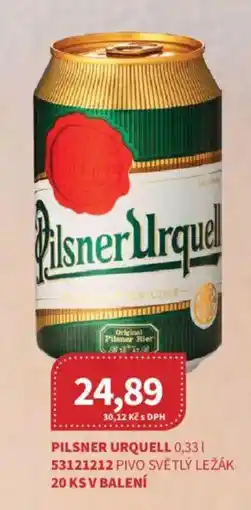 Kubík potraviny Pilsner Urquell pivo světlý ležák nabídka
