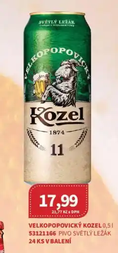 Kubík potraviny Velkopopovický Kozel nabídka