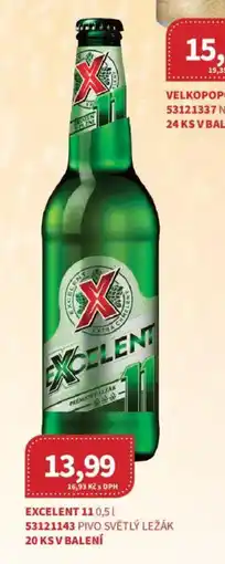 Kubík potraviny Excellent pivo světlý ležák nabídka