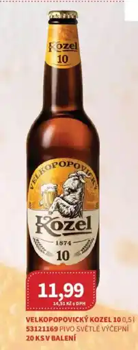 Kubík potraviny Velkopopovický Kozel 10 nabídka