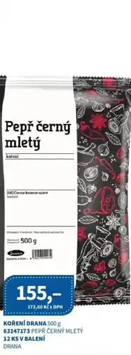 Kubík potraviny Drana pepř černý mletý nabídka
