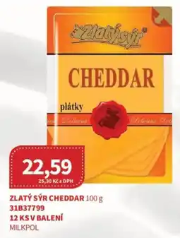 Kubík potraviny Zlatý sýr cheddar nabídka