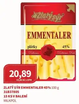 Kubík potraviny Zlatý sýr emmentaler 45% nabídka