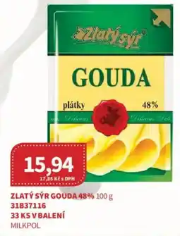 Kubík potraviny Zlatý sýr gouda 48% nabídka
