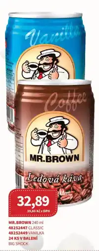 Kubík potraviny Mr. Brown ledová káva nabídka