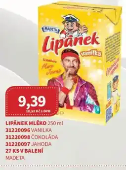 Kubík potraviny Lipánek mléko vanilka nabídka