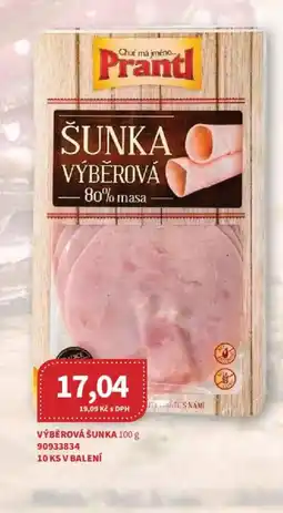 Kubík potraviny Prantl šunka výběrová nabídka