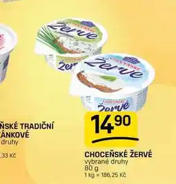 Flop CHOCEŇSKÉ ŽERVÉ vybrané druhy nabídka