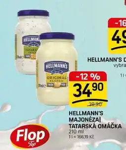 Flop Hellmann's Tatarská omáčka, Majonéza nabídka