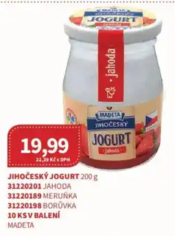 Kubík potraviny Madeta jihočeský jogurt nabídka