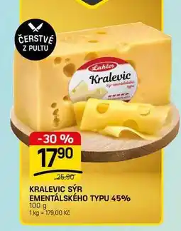 Flop KRALEVIC SÝR EMENTÁLSKÉHO TYPU 45% nabídka