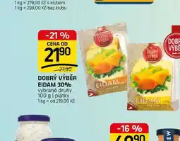 Flop DOBRÝ VÝBĚR EIDAM vybrané druhy 100 g | plátky nabídka