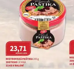 Kubík potraviny Mistrovská paštika jemná nabídka