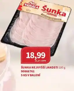 Kubík potraviny Vahala šunka nabídka
