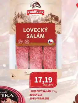 Kubík potraviny Krahulík lovecký salám nabídka