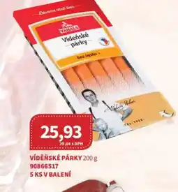 Kubík potraviny Vakata vídeňské párky nabídka