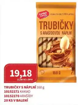 Kubík potraviny Česká cena trubičky s arašídovou náplní nabídka