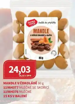Kubík potraviny Mandle v čokoládě nabídka