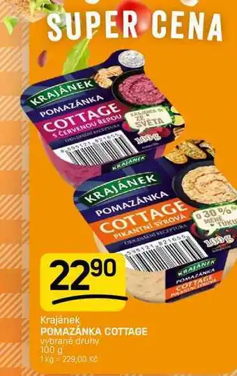 Flop POMAZÁNKA COTTAGE vybrané druhy nabídka