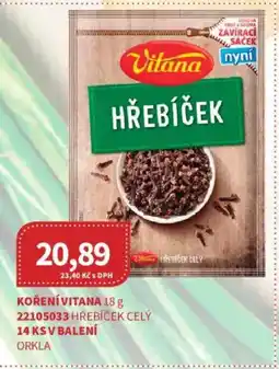 Kubík potraviny Vitana hřebíček celý nabídka